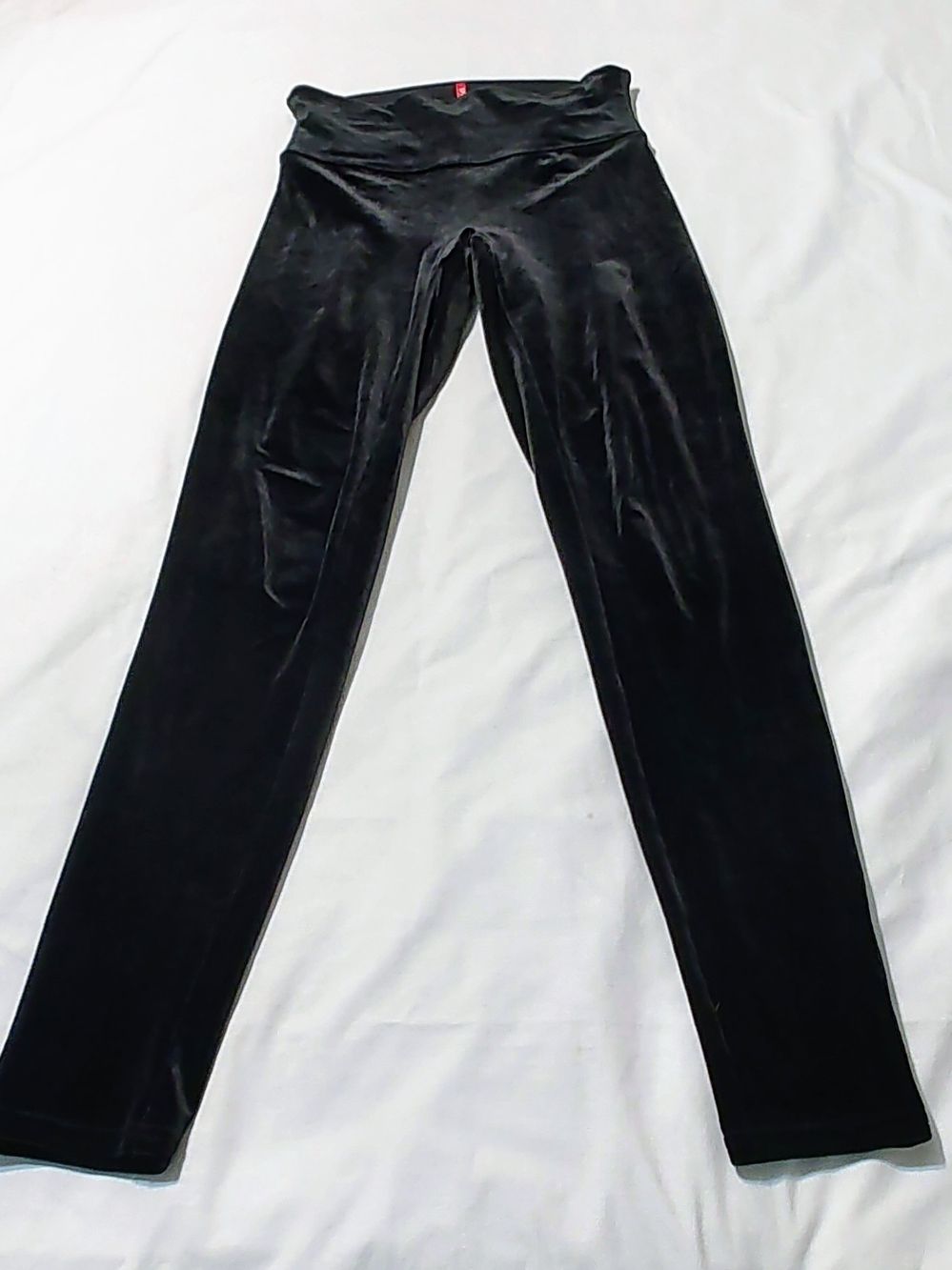 SPANX Black Velvet Leggings